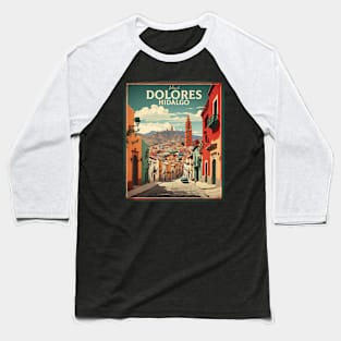 Dolores Hidalgo Mexico Tourism Travel Vintage Baseball T-Shirt